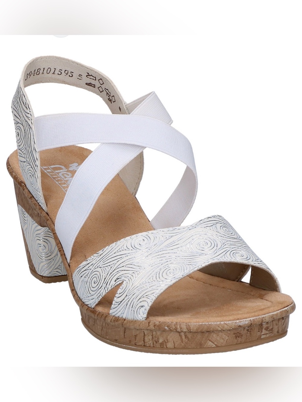 Rieker Roberta sandals in white | 37